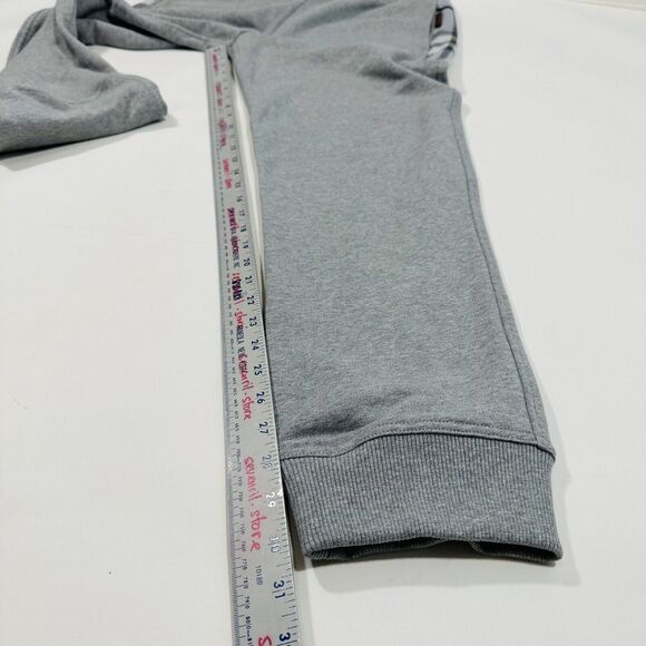 NWT Burberry Stephan Size L Pale Gray Melange Nova Check Jogger Sweatpants $800 - Picture 9 of 13